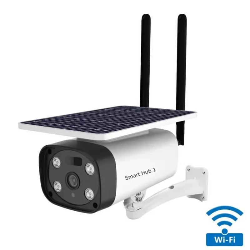 Solar-powered wireless security camera 1080p with starlight processor and two-way audioكاميرا مراقبة بالطاقة الشمسية 1080p ستارلايت مقاومة للماء مع صوت ثنائي الاتجاه