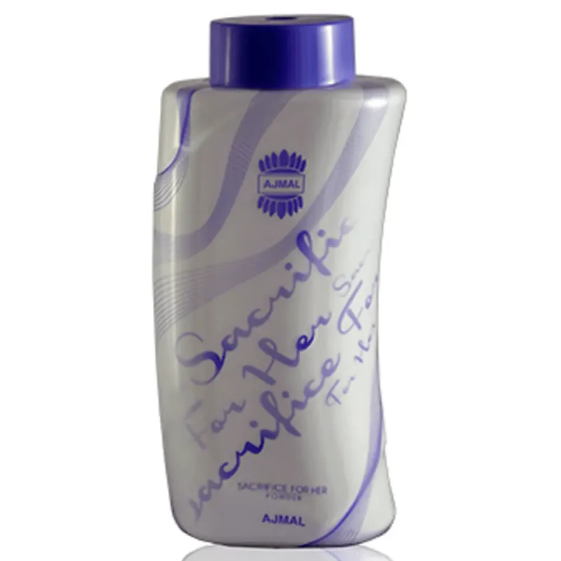 Ajmal Sacrifice Perfumed Body Powder 100g | For Womenاجمل بودرة ساكريفايس معطرة للجسم 100 جم | Ajmal Sacrifice