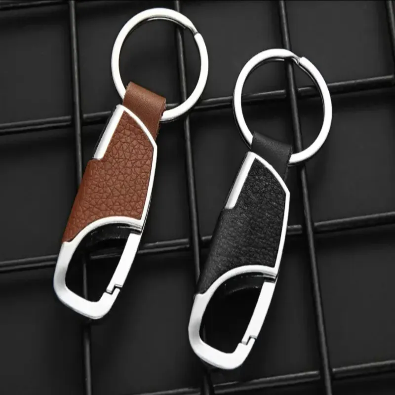 Men’s car keychain made of zinc alloy and stainless steel – Multiple colorsسلسلة مفاتيح سيارة رجالية معدنية مقاومة للصدأ – ألوان متعددة