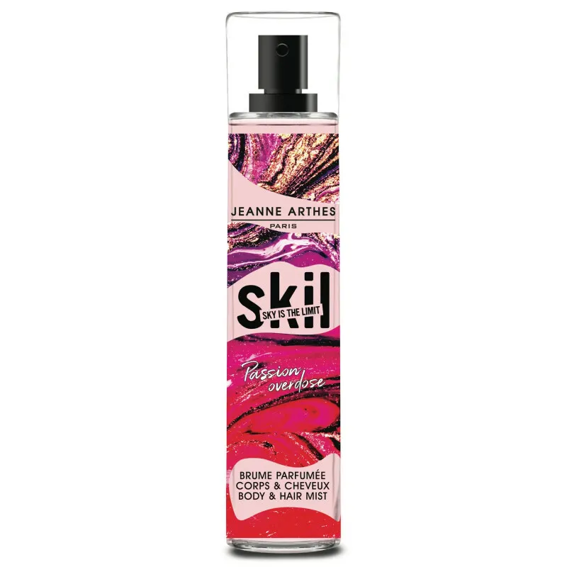SKL Passion Overdose body and hair mist – fruity floral long-lasting fragranceمعطر سكيل للجسم والشعر باشون أوفر دوز – رائحة فواكه وزهور ثابتة