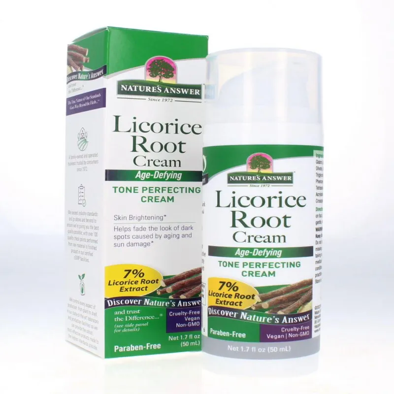 Nature’s Answer Licorice Cream 50ml | Brightening & Hydrating Skincareناتورز أنسر كريم عرق السوس 50 مل | تفتيح وترطيب البشرة بتركيبة طبيعية