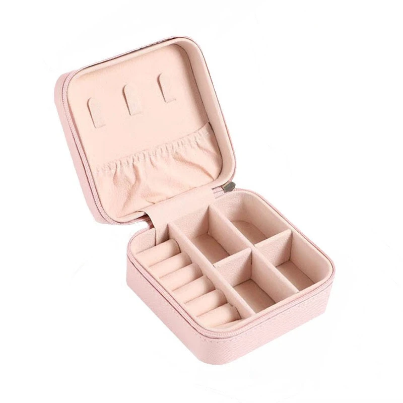 Small Pink Jewelry Box | Elegant Storage for Travel & Jewelry Protectionعلبة مجوهرات صغيرة لون وردي | تخزين أنيق للسفر والحفظ