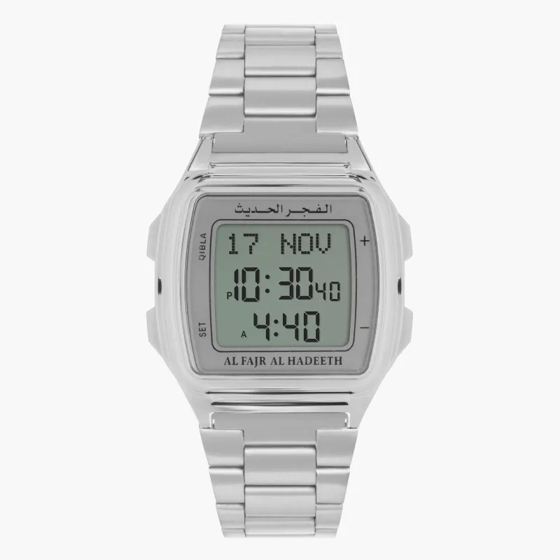 Al Fajr 281S Prayer Watch | Full Azan + Hijri Calendarساعة الفجر 281S | أذان كامل + تقويم هجري ورقمية أنيقة
