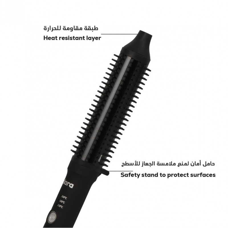 Clara C13 Smart Slim Hair Styling Brush with ceramic tourmaline for precise and smooth stylingفرشاة تصفيف الشعر الذكية كلارا C13 بتصميم نحيف لتصفيف الشعر بدقة ونعومة