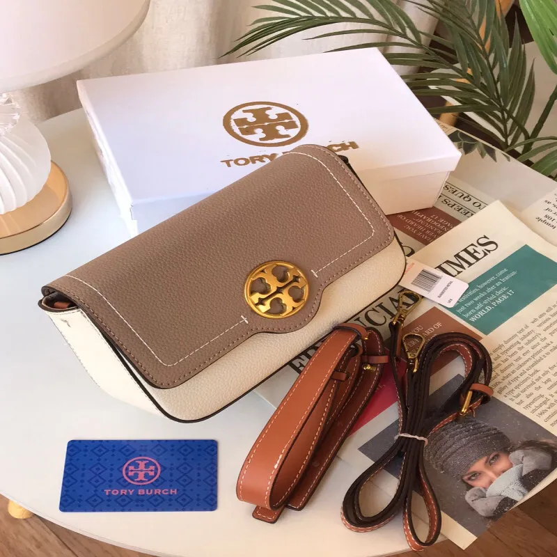 شنطة نسائية أصلية من توري بورش | حقيبة جلد فاخرة للنساء | Tory Burch Shoulder Bag